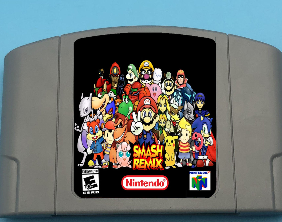 SMASH REMIX Version 2.0.0 US/Version N64 Cartridge ( Read
