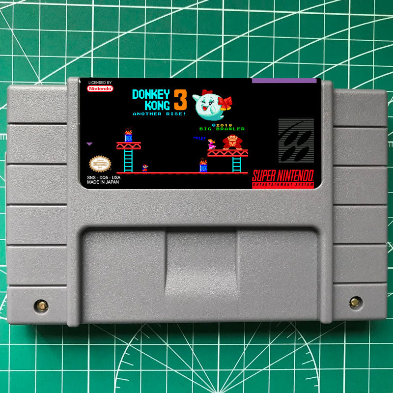 Donkey Kong 3: Another Rise! Cartridge Snes US Version super mario