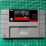 Riff World 2 Cartridge Super Mario world Hack  SNES  Super NINTENDO