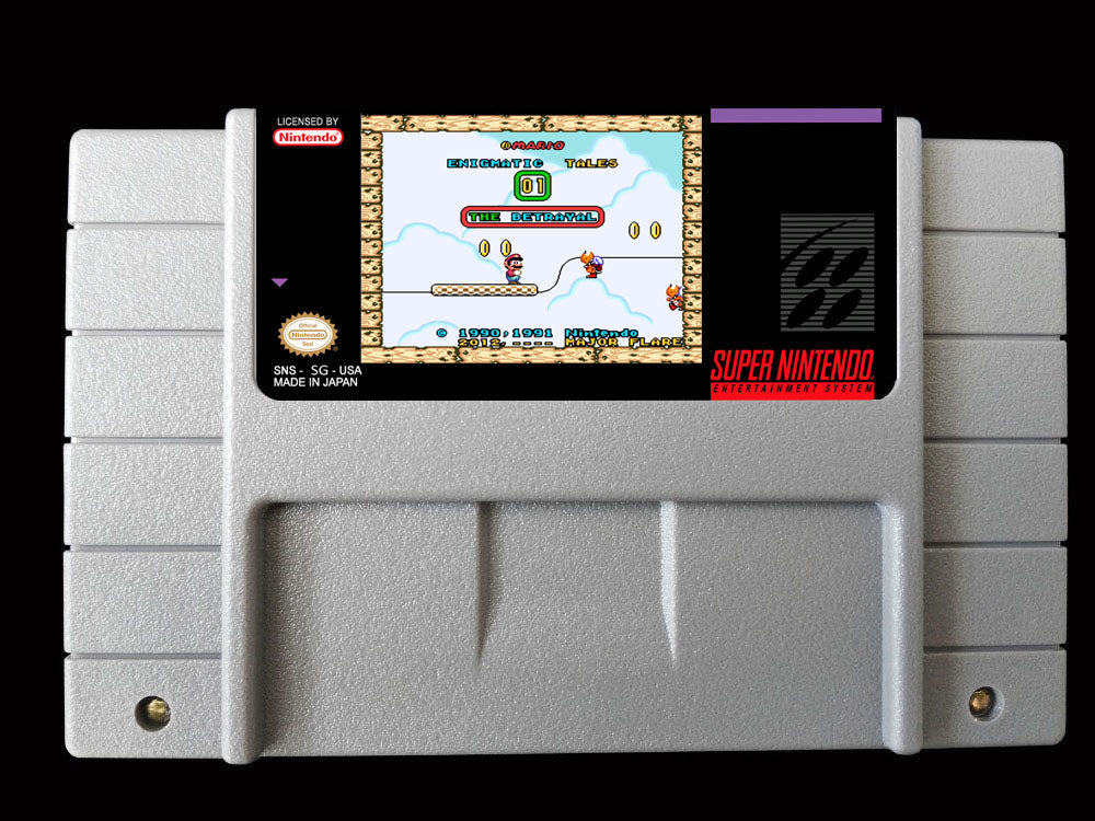 Mario's Enigmatic Tales SNES VIDEO GAME 2Dgamecity