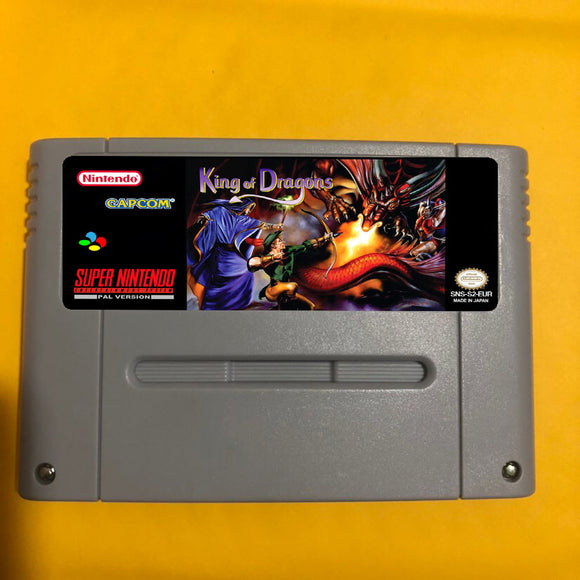 KING OF DRAGON  PAL VERSION EURO SNES GAMES THE ARCADE GAME