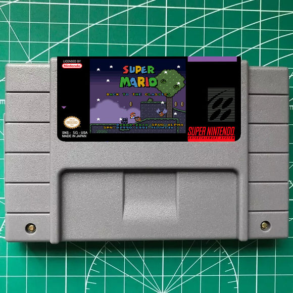 SUPER MARIO BACK TO THE CLASSICS CARTRIDGE SNES US/VERSION