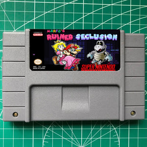 Mario's Ruined Seclusion-SNES CARTRIDGE US VERSION