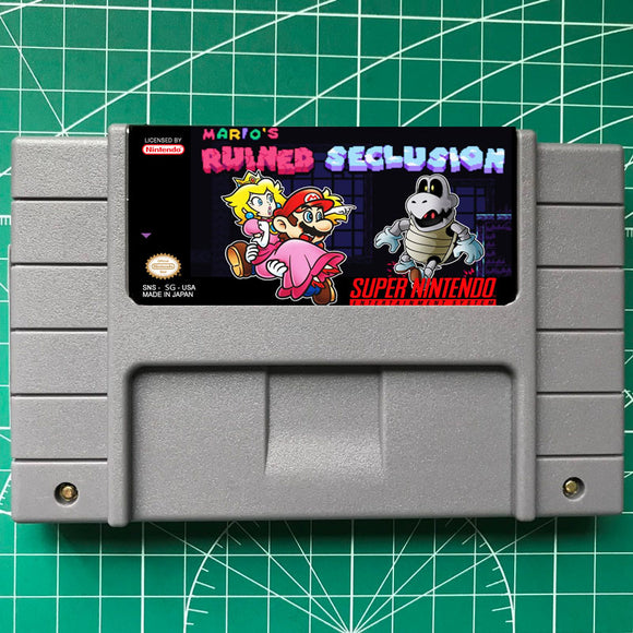 Mario's Ruined Seclusion-SNES CARTRIDGE US VERSION