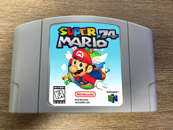SUPER MARIO 74  CARTRIDGE N 64-USA NTSC )