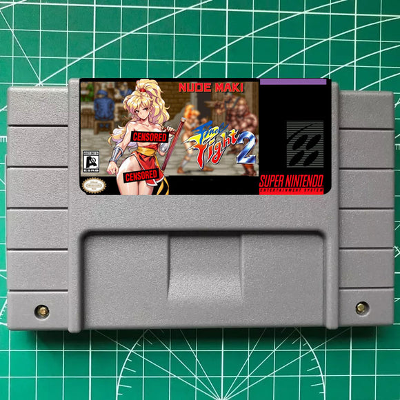 FINAL FIGHT 2 NUDE Maki SNES CARTRIDGE USA/VERSION