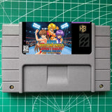 Super Wrestle Angels English Patched  Rare Gem SNES USA Version Cartridge