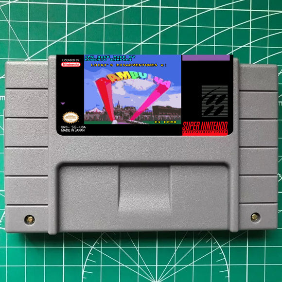 Luigi's Misadventures 6: Bambulua Snes Cartridge US/Version