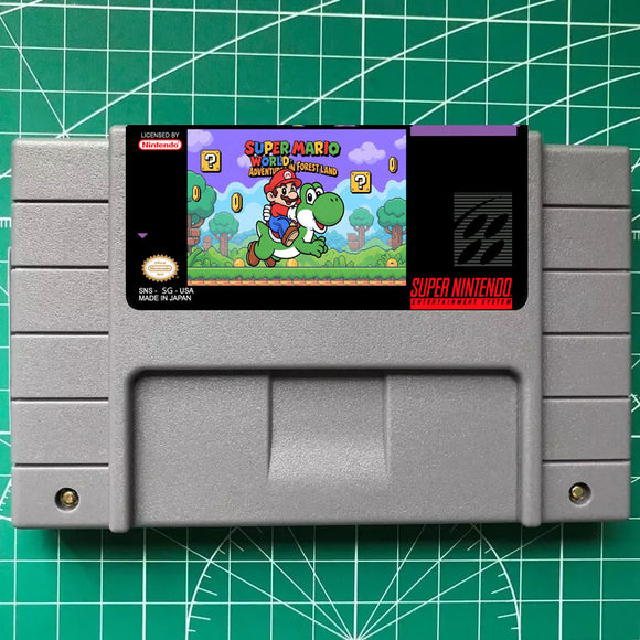 Mario World - Adventure in Forest Land-SNES Cartridge (USA) Version