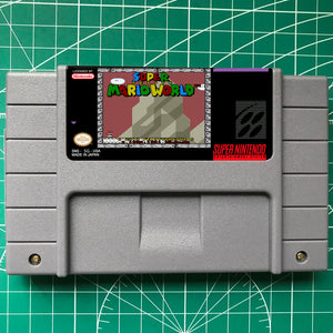 FEISTY MARIO WORLD  CARTRIDGE- SUPER MARIO WORLD  SNES- US/ VERSION