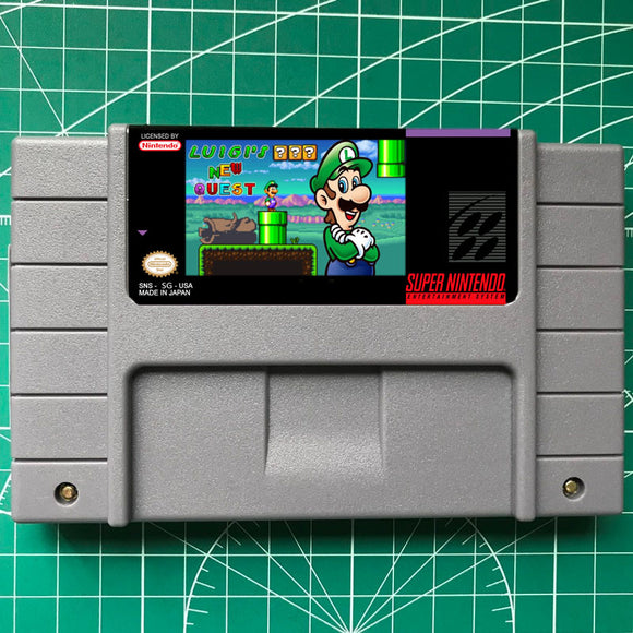 Luigi's New Quest -SNES Video Game US/Version Cartridge