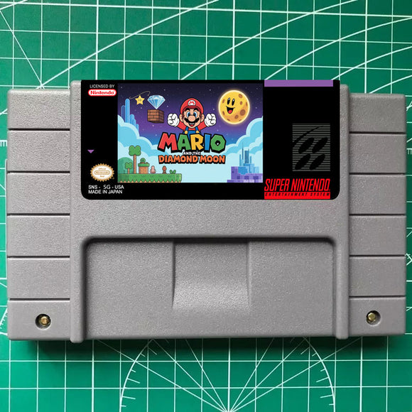 Mario's And The Diamond Moon-SNES Cartridge (USA) Version
