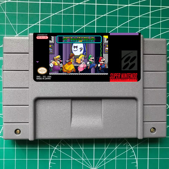 Mario and Friends in The Ghost's Gallery (2021)   SNES Cartridge (USA) Version
