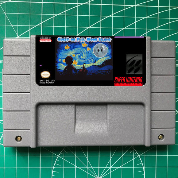 Quest on Full Moon Island SNES Video Game US/Version