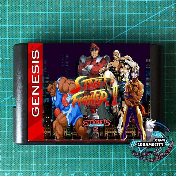 Street Fighter 2 in Streets of Rage M.Bison Edition For SEGA