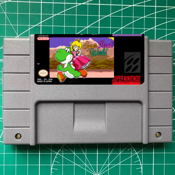 Super Peach World SNES Cartridge (USA) Version
