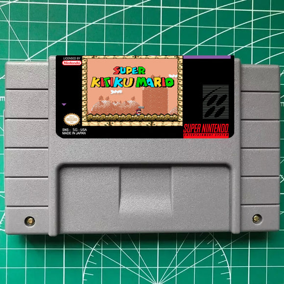 Super Kitiku (Brutal) Mario Edit - Complete-SNES Cartridge (USA) Version
