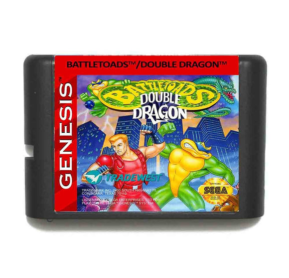 Battletoads And Double-Dragon genesis cart