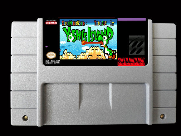 Super Mario World: Trouble At Yoshi's Island SNES Video Game Cartridge