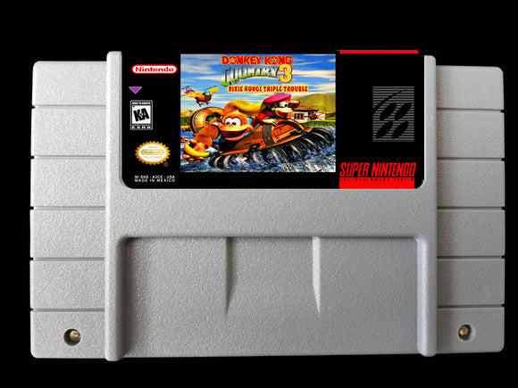 Donkey Kong Country 3 Dixie Kongs triple Trouble SNES Video Game