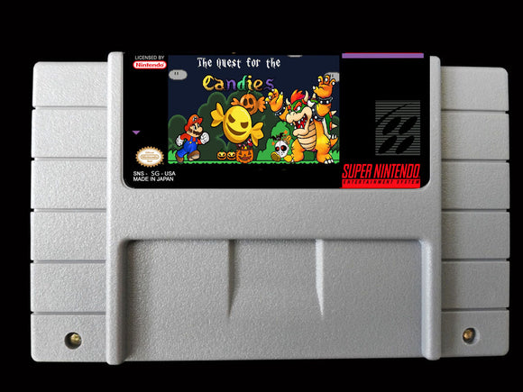 The Quest for the Candies SMW-SNES Video Game US/Canada Version