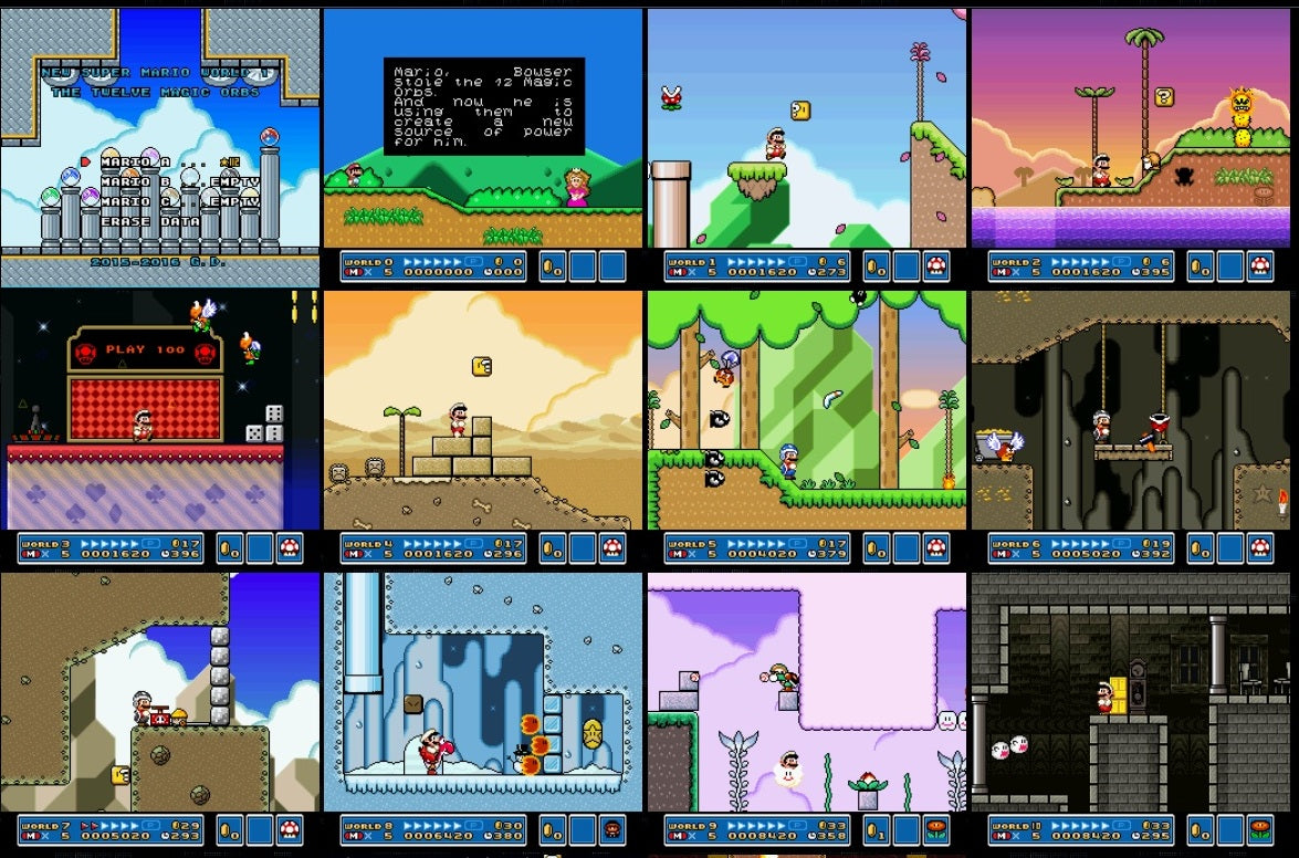 Super Mario World Map Complete 100