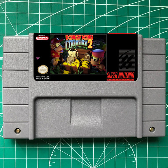 Donkey Kong Country 2 Unveiled Snes Video Game US Version